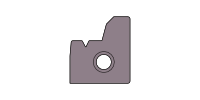 Tvarová destička s ID výstupkem - povlak TiAlN